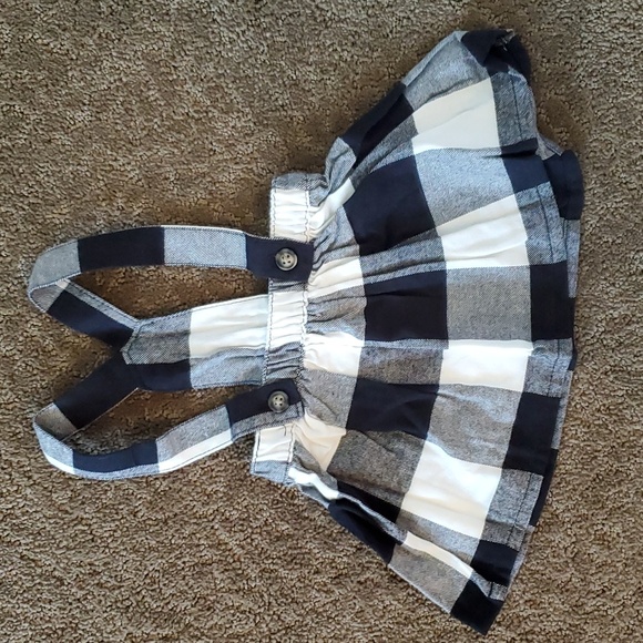 Baby Girls Carter's 2 pc Plaid Flannel Jumper & Bodysuit Outfit Size 3 12 mo NWT - Picture 6 of 6